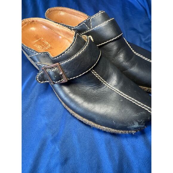 Timberland buckle slip on genuine leather mule‎ clogs womens 8.5 casual comfort - Picture 2 of 7